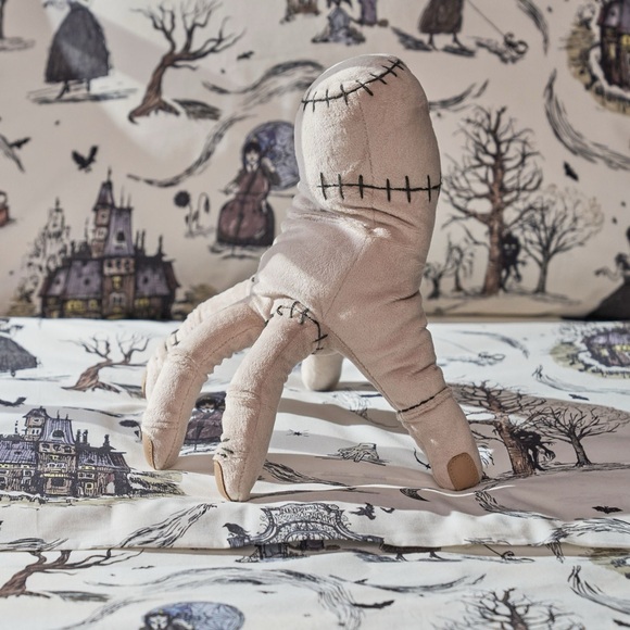 Pottery Barn Wednesday Thing Shaped Pillow BNWT - Picture 1 of 4